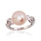 Sterling Silver Cubic Zirconia and Pearl Ring “Dawn Pearl”
