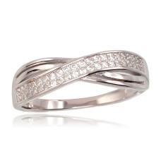 Sterling Silver Cubic Zirconia Ring “X Factor IV”