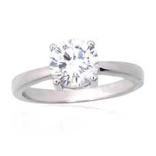 Sterling Silver Cubic Zirconia Ring “Junona XXI”