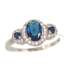 Hõbesõrmus tsirkoonidega „Ferro VII“