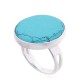 Sterling Silver Turquoise Ring “Turquoise Moon”
