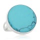 Sterling Silver Turquoise Ring “Turquoise Moon”