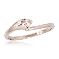 Sterling Silver Cubic Zirconia Ring “Cobra”