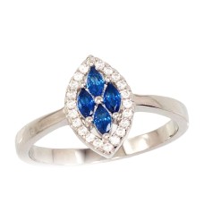 Sterling Silver Cubic Zirconia Ring “Alexandria IV”
