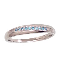 Sterling Silver Cubic Zirconia Ring “Shining Path IV”