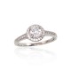 Sterling Silver Cubic Zirconia Ring “Hearts and Arrows VI”