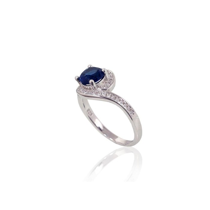 Sterling Silver Cubic Zirconia Ring “Comet II”