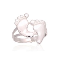 Sterling Silver Ring “Traces in the Sand”