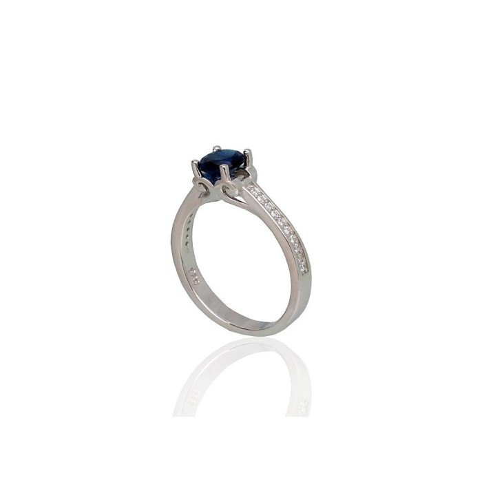 Sterling Silver Cubic Zirconia Ring “New Classic”