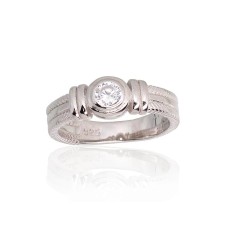 Sterling Silver Cubic Zirconia Ring “Tokyo III”