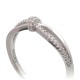 Hõbesõrmus tsirkoonidega „Crystal Knot“