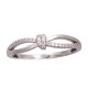 Hõbesõrmus tsirkoonidega „Crystal Knot“