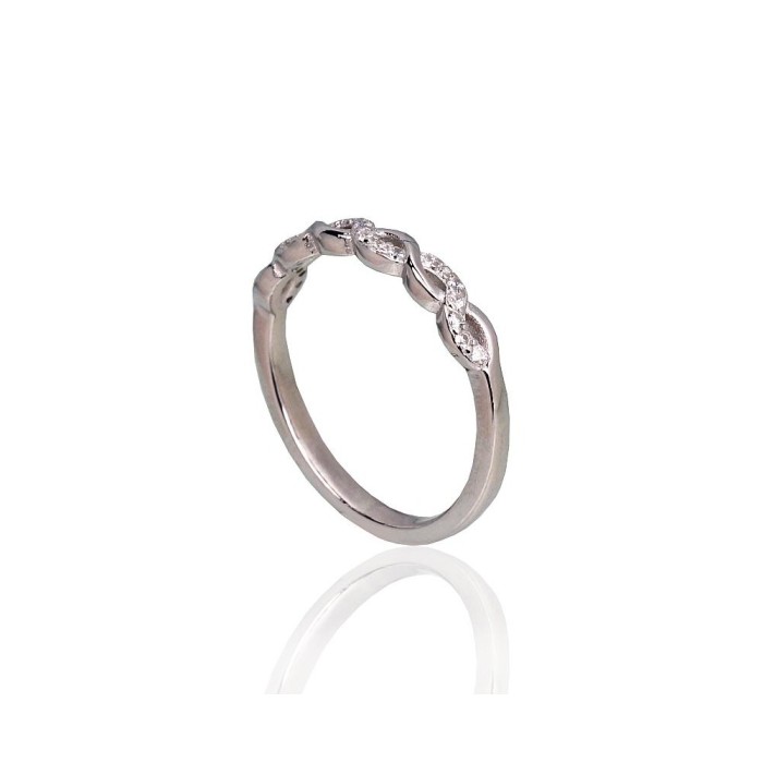 Sterling Silver Cubic Zirconia Ring “Namejs IV”