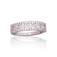 Sterling Silver Cubic Zirconia Ring “Marquise”
