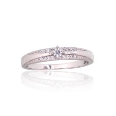 Sterling Silver Cubic Zirconia Ring “Crystal Whisper”