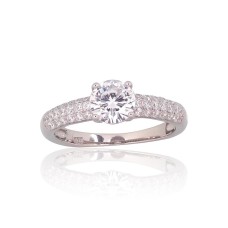 Sterling Silver Cubic Zirconia Ring “Junona XII”