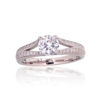 Sterling Silver Cubic Zirconia Ring “Starlight Vow”