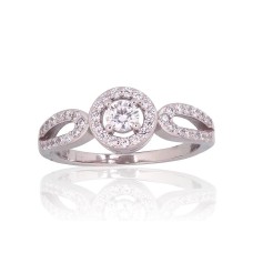 Sterling Silver Cubic Zirconia Ring “Cruise II”