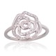 Hõbesõrmus tsirkoonidega „Rose III“
