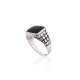 Men's Sterling Silver Onyx Ring “Maximilian”