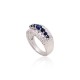 Sterling Silver Cubic Zirconia and Sapphire Ring “Sultan”