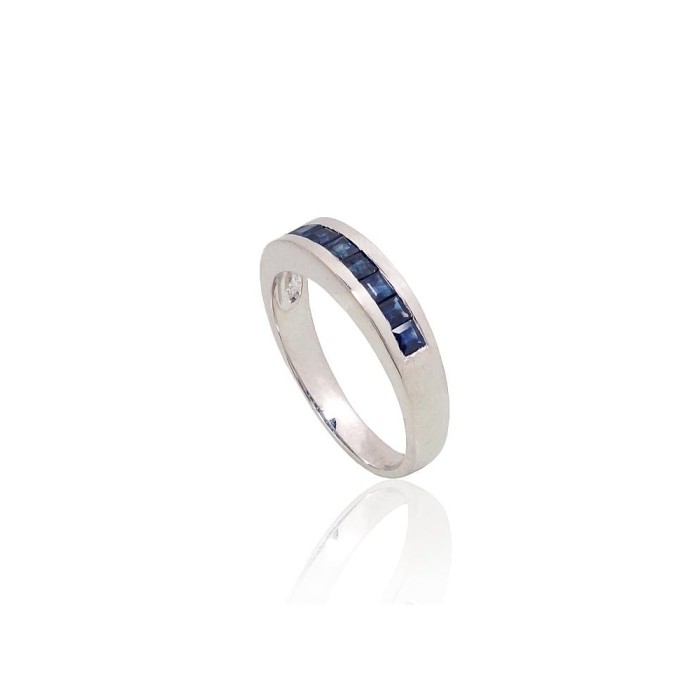 Sterling Silver Sapphire Ring “Mono”