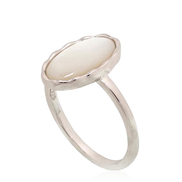 Hõbesõrmus pärlmutriga „Pearl Dawn“