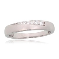 Sterling Silver Cubic Zirconia Ring “Shining Path II”