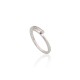 Sterling Silver Cubic Zirconia Ring “Crystal Path VI”