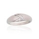 Sterling Silver Cubic Zirconia Ring “Crystal Path V”