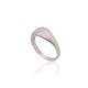 Sterling Silver Cubic Zirconia Ring “Crystal Path II”