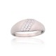 Sterling Silver Cubic Zirconia Ring “Crystal Path II”