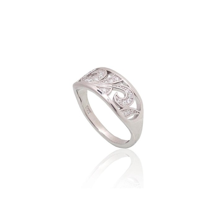 Sterling Silver Cubic Zirconia Ring “Andorra”