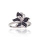 Sterling Silver Cubic Zirconia Ring “Frost Petal”