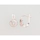 925 Sterling Silver Earrings “Lace Petal”