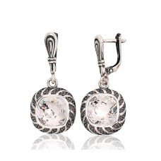 925 Sterling Silver Earrings “Woven Light”