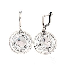 925 Sterling Silver Earrings “Moon Halo”