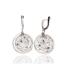 925 Sterling Silver Earrings “Moon Halo”