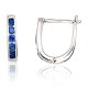 925 Sterling Silver Cubic Zirconia Earrings “Confetti X”