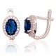 925 Sterling Silver Cubic Zirconia Earrings “Ferro IX”