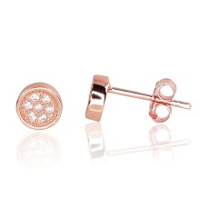 Children's Sterling Silver Cubic Zirconia Stud Earrings “Cruise II”