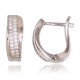 925 Sterling Silver Cubic Zirconia Earrings “Roxana V”