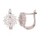 925 Sterling Silver Cubic Zirconia Earrings “Radiant Bloom”