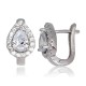 925 Sterling Silver Cubic Zirconia Earrings “Crystal Drop VIII”
