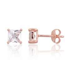 925 Sterling Silver Cubic Zirconia Earrings “Prism II”