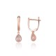 925 Sterling Silver Cubic Zirconia Earrings “Princess Tear II”