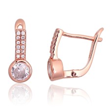 925 Sterling Silver Cubic Zirconia Earrings “Colonnade”