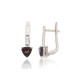 925 Sterling Silver Cubic Zirconia and Quartz Earrings “Temptation III”