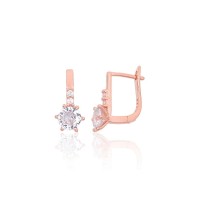 Серебряные серьги 925 пробы с цирконами «Юнона VIII»
