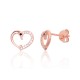 Children's Sterling Silver Cubic Zirconia Stud Earrings “Dolphin Love”